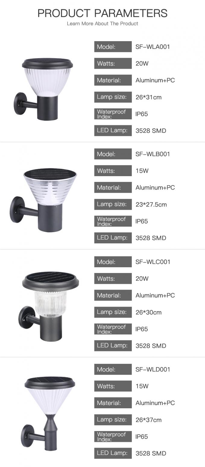Fabrik führte direkt im Freien geführte Gartensolarwandleuchte der an der Wand befestigten Lampe des Gartens