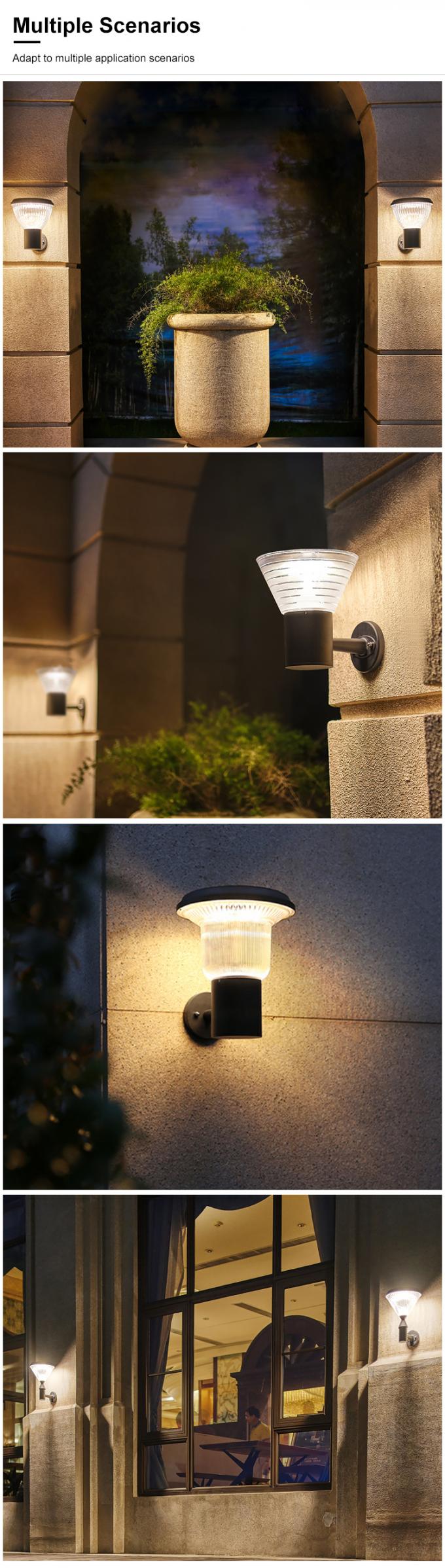 Fabrik führte direkt im Freien geführte Gartensolarwandleuchte der an der Wand befestigten Lampe des Gartens